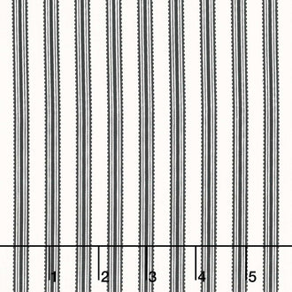 Midnight Meadow - Stripes Cream Yardage