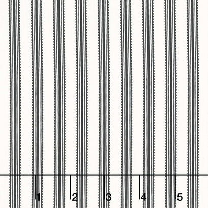 Midnight Meadow - Stripes Cream Yardage