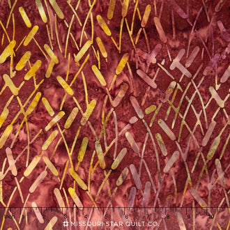 Tonga Batiks - Autumn Cattails Sienna Yardage