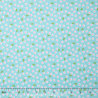 Summer Song 2 - Petals Blue Yardage