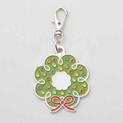 Lori Holt Enamel Happy Wreath Charm