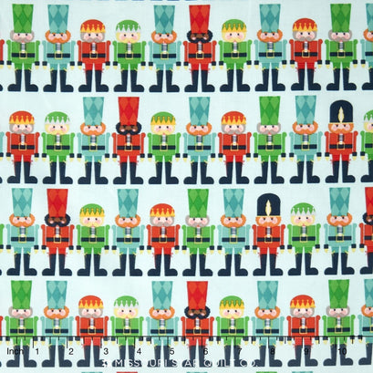 Nutcracker Christmas - Nutcracker Minis Aqua Yardage