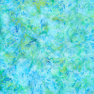 Tranquil Batiks - Butterfly Teal Aqua Yardage