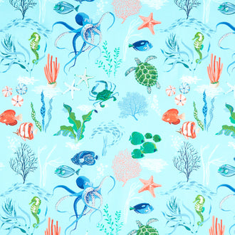 Free as the Ocean - Ocean Main Aqua Yardage
