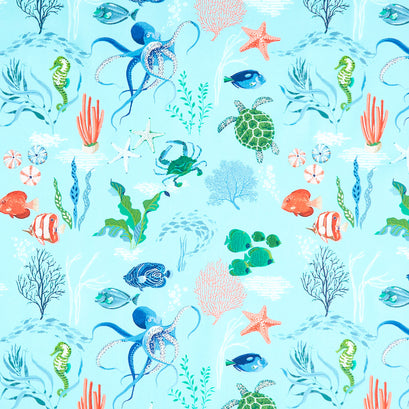 Free as the Ocean - Ocean Main Aqua Yardage