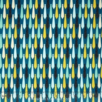 Novelty - Ties Blue Yardage