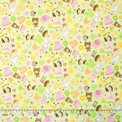 Sweet Baby Girl - Friends Green Yardage