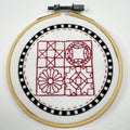 Four-Patch Sampler Hoop Embroidery Kit