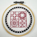 Four-Patch Sampler Hoop Embroidery Kit Primary Image