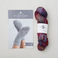 Fly-Away Socks Knit Kit - Blackberry Jam
