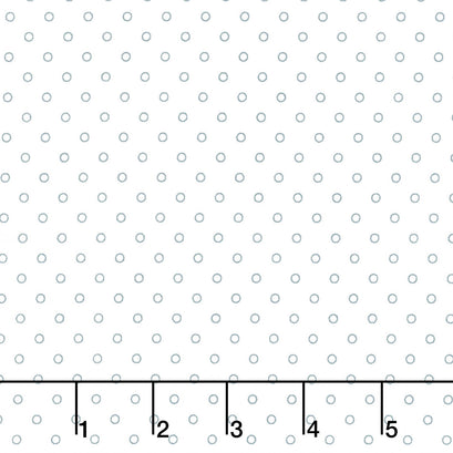 Rosemary Cottage - Darling Dot Cream Navy Yardage