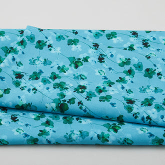 Viva Magenta Favorites - Floral Turquoise 2 Yard Cut