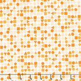 Playtime Flannel - Shapes Orange Yardage Primary Image