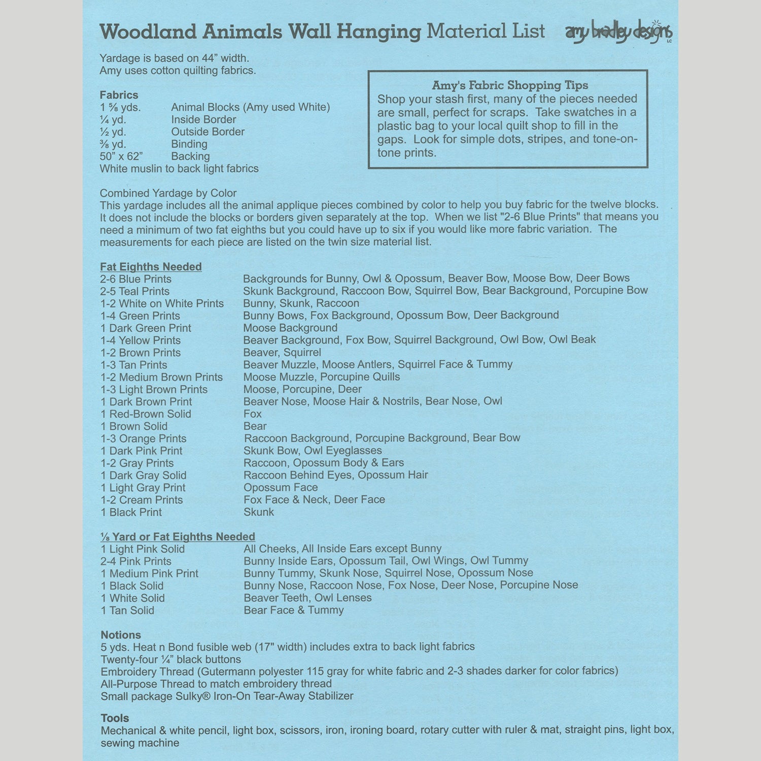 Woodland Animals Quilt Pattern woodland-animals-quilt-pattern