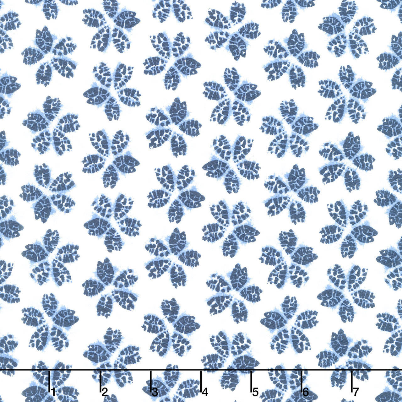 Shibori Blues - 2024 Cherry Blossoms White Yardage