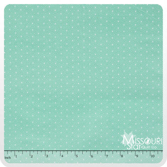 Lazy Day - Hexagon Teal Yardage