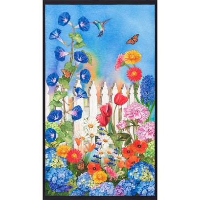 Vibrant Garden - Flowers Garden Digitally Printed Panel