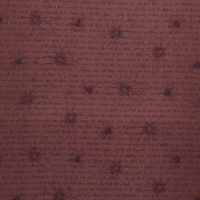 Where the Wind Blows - Poetic Daisies Purple Flannel Yardage