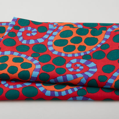 Kaffe Fassett - Collective August 2023 Paisley Dot - Red 2 Yard Cut