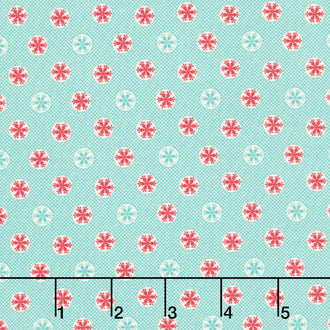 Home Town Holiday - Snowflake Sea Glass Yardage