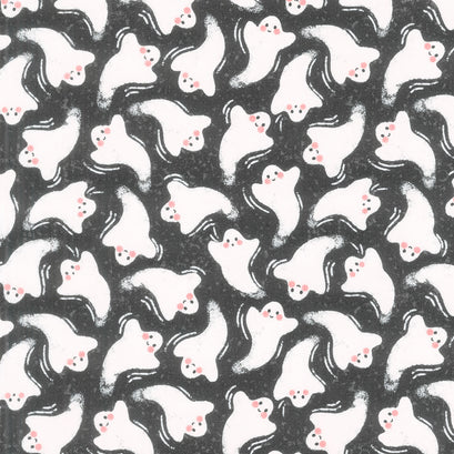 Hey Boo - Friendly Ghost Midnight Yardage