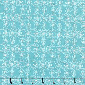 Hand Picked - Violet Teal Yardage