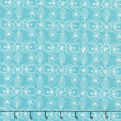 Hand Picked - Violet Teal Yardage