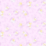 Blast from the Past - Flowers Lavender Yardage