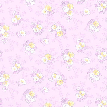Blast from the Past - Flowers Lavender Yardage