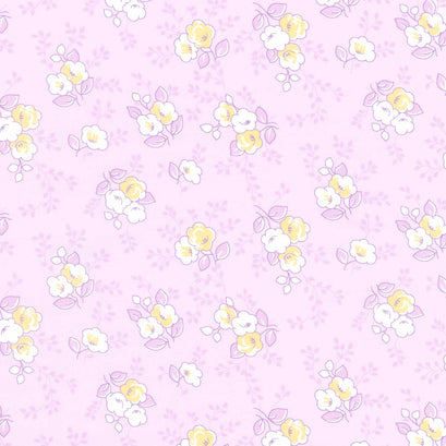 Blast from the Past - Flowers Lavender Yardage