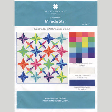 Missouri Star Kona Cotton Solid Miracle Star Quilt Kit Alternative View #2