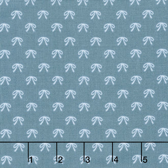 Guinevere - Bows Dark Blue Yardage