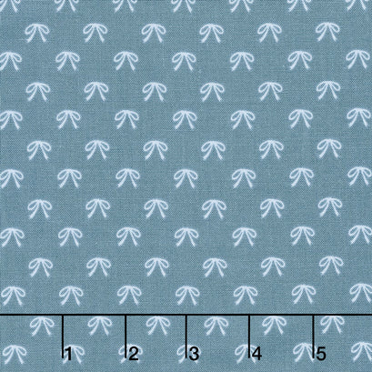 Guinevere - Bows Dark Blue Yardage