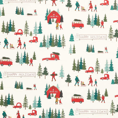 Christmas is in Town - Main Cream Yardage