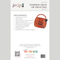 Digital Download - Pumpkin Trick or Treat Bag Pattern