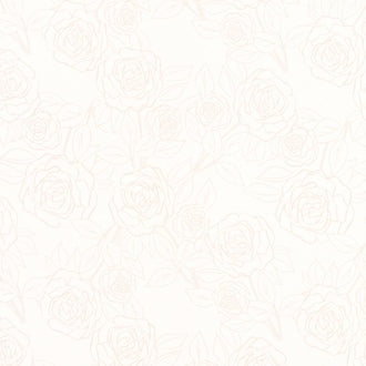 Color Me Pretty - Rose Bloom Cream 108" Wide Backing