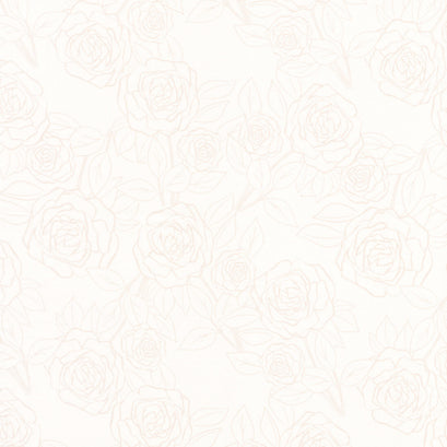Color Me Pretty - Rose Bloom Cream 108" Wide Backing