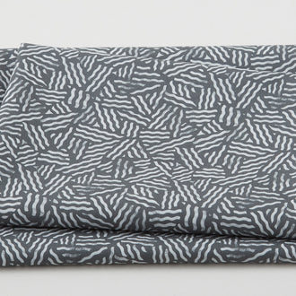 Electric Flow - Wavy Lines Grey 2 Yard Cut