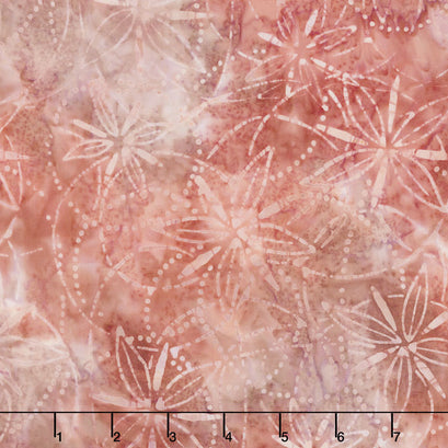 Tonga Batiks - Posey Sand Dollar Cranberry Yardage