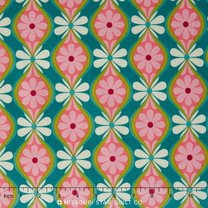 Botanique - Stripe Teal Yardage