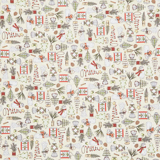 Homemade Holidays - Homemade Decorations Cream Yardage