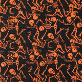 Tonga Batiks - Spellbound - Dancing Skeleton Treat Yardage Primary Image