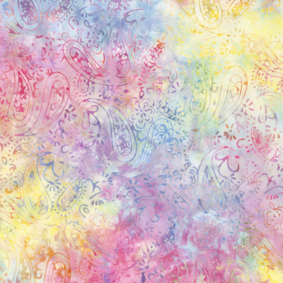 Tonga Batiks Wide - Unicorn Garden Paisley 106" Backing