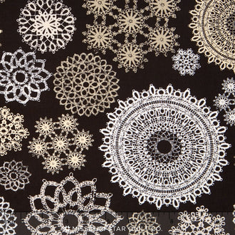 Lost and Found Love - Valentines Main Black Yardage