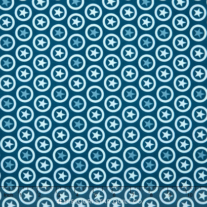 Lucky Star - Circle Navy Yardage