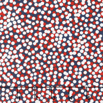 Simply American - Mini Confetti Dots Red/White Yardage