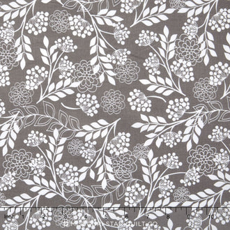 Fantine - Fantine Floral Gray Yardage