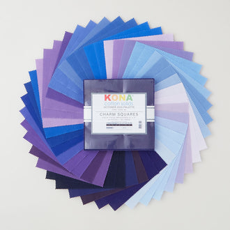 Kona Cotton - Purples and Blues October 2025 Charm Pack