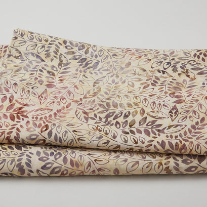 Tonga Batiks 108" Wide - Leafy Vines Pebble 3 Yard Cut