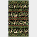 Winter In The Pines - Deer Repeatable Stripe Black Metallic Yardage Alternative View #2